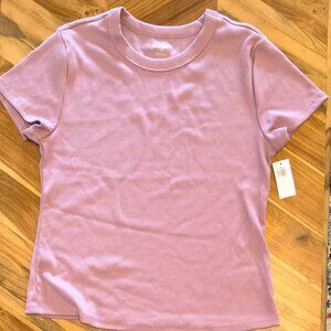 Old Navy Snug Crop T-Shirt in dusty mauve. Women's large.